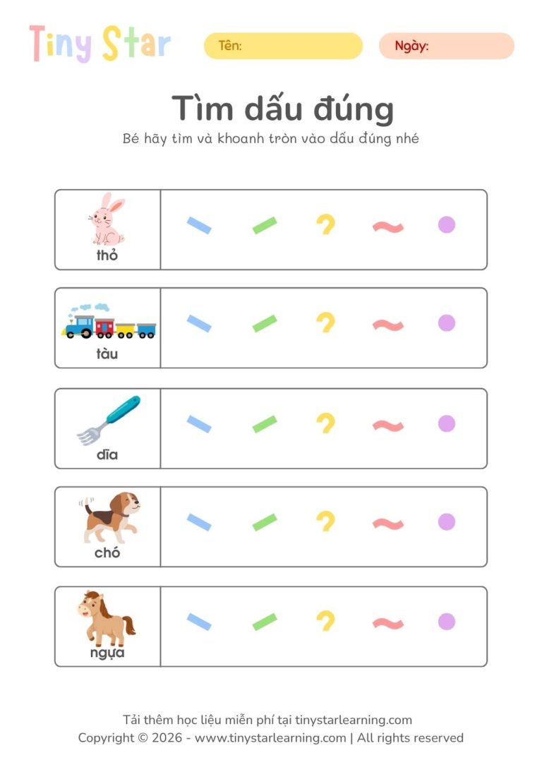 học liệu tiền tiểu học cho bé mầm non, tải file miễn phí