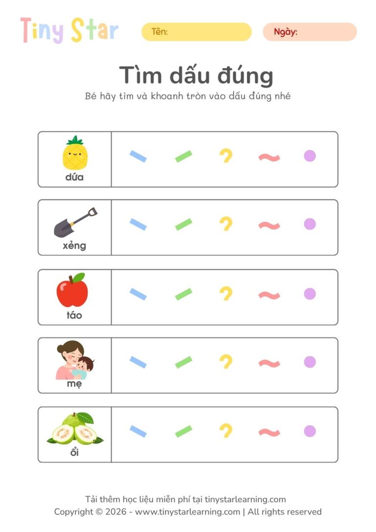 học liệu tiền tiểu học cho bé mầm non, tải file miễn phí