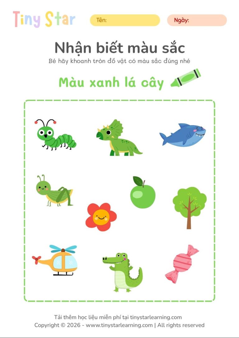 học liệu tư duy cho bé mầm non, tải file miễn phí