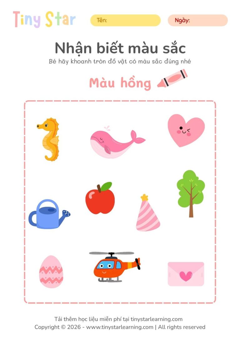 học liệu tư duy cho bé mầm non, tải file miễn phí