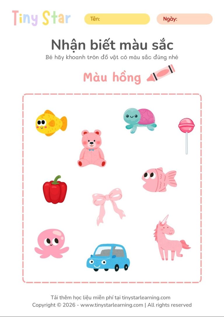 học liệu tư duy cho bé mầm non, tải file miễn phí